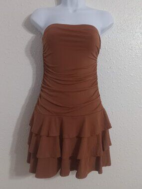 PAPERMOON - Strapless Ruffle Tier Dress